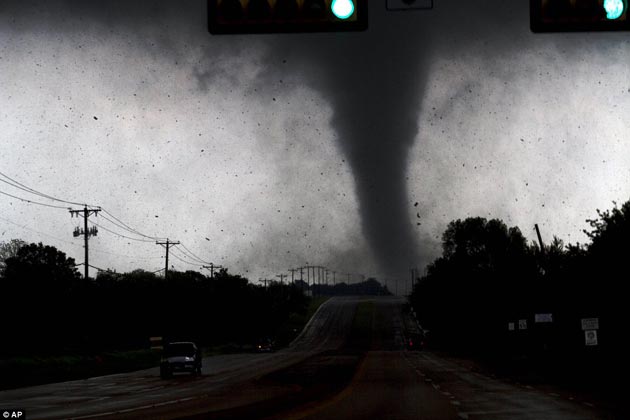 Texas picks up the pieces twin tornadoes tossed trucks across the
