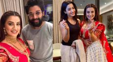 Pushpa 2 Trailer Launch: Akshara Singh Poses With Allu Arjun And Rashmika Mandanna,