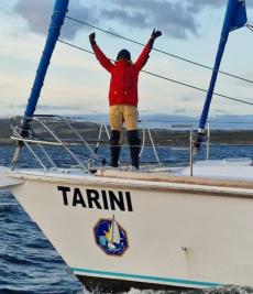 Navika Sagar Parikrama II INSV Tarini reaches Port Stanley, the third port of call