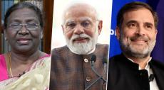 Modi,Rahul Gandhi,President Murmu Extend New Year Wishes 2025