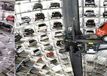 Multi-level parking at Khan Market