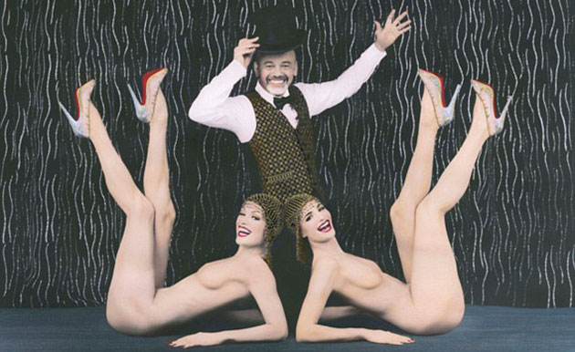 Crazy Horse cabaret show Celebrating 20 years of Christian Louboutin with naked ladies 