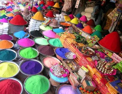 Chinese Holi items flood market