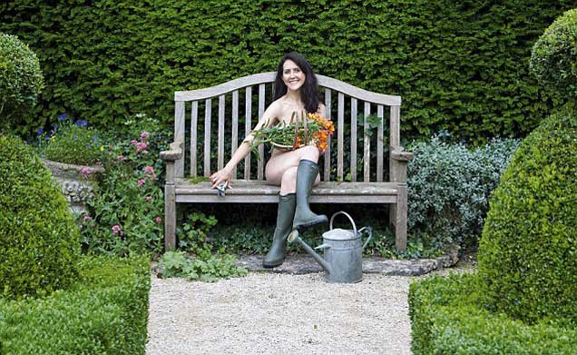 YOU columnist Liz Jones bares all in Abbey House Gardens, owned by Ian and Barbara Pollard