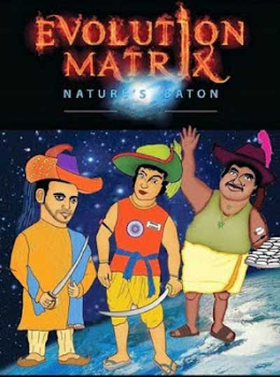 Evolution matrix: Nature's baton-The space Odyessy in desi style