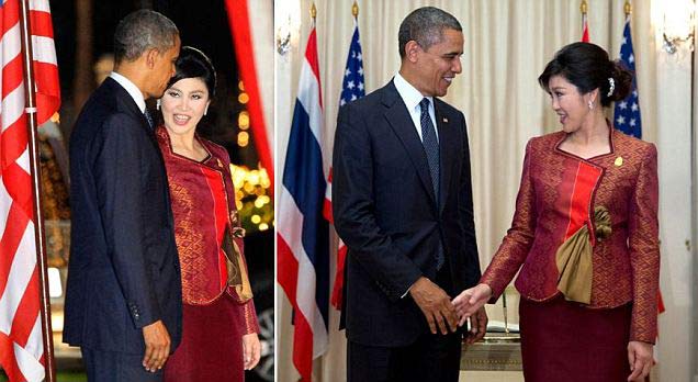 Obama gets flirty as he schmoozes with Thai PM Yingluck Shinawatra