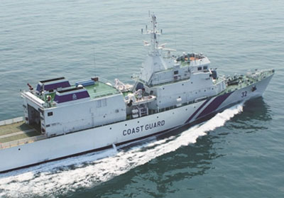 Offshore Patrol Vessel ICGS 'Vaibhav' commissioned in Indian Coast Guard