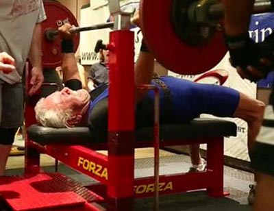 91-year-old Sy Perlis sets bench press world record