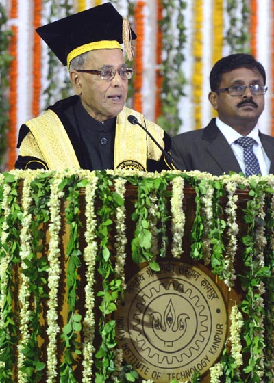 IIT Kanpur revolutionized engineering education in India: Prez Pranab at 45th Annual Convocation