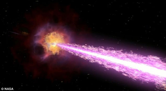 Biggest cosmic explosion: Gamma ray burst blasts into space 3.7 billion light years away 