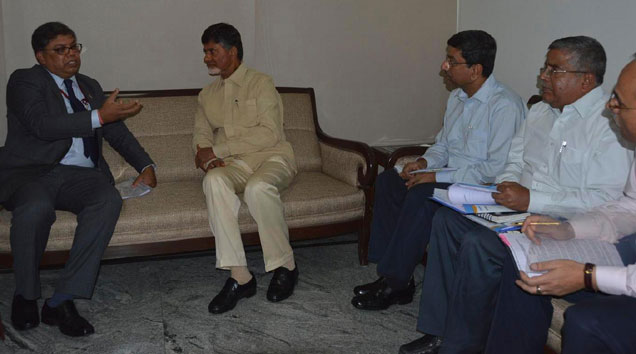 NTPC CMD Arup Roy Choudhury meets Andhra CM for setting up power projects