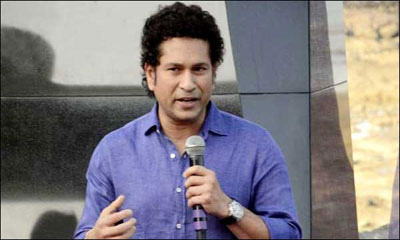 Cricketer MP Sachin Tendulkar visits adopted village in Andhra Pradesh 