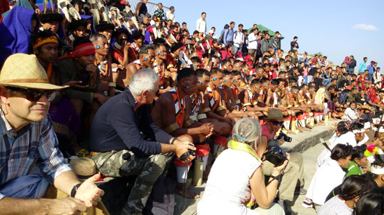 International spectators at Hornbill Festival Nagaland