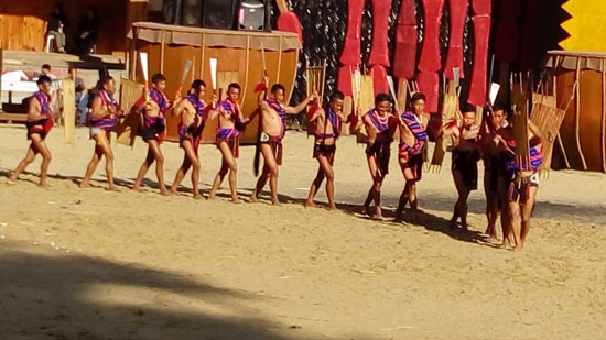 Tribals from remote areas in Nagaland come to perform their dance at Hornbill Festival