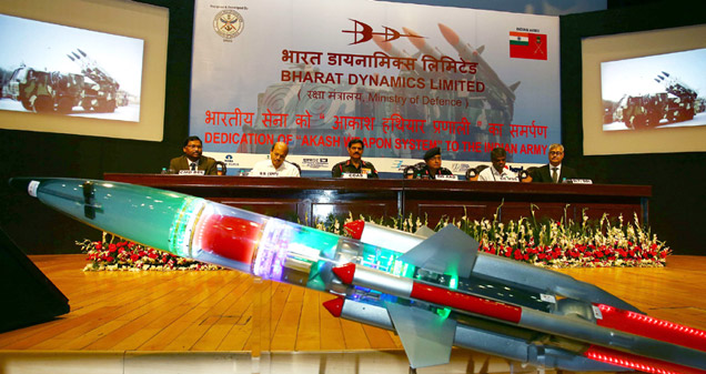  Induction ceremony of Akash Weapon System into the Indian Army Air Defence Corps