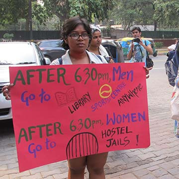 Indian female push back against campus curfews - FacenFacts