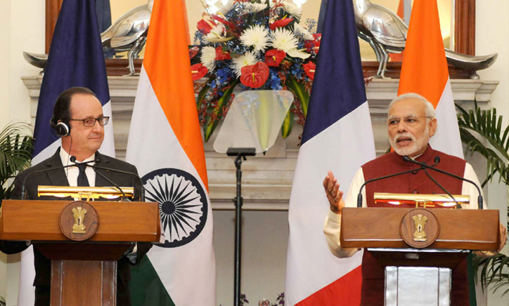 Full text of Joint Statement issued by India, France