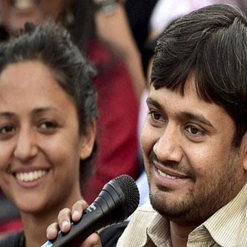 Outsider tries to assault JNUSU President Kanhaiya Kumar in campus