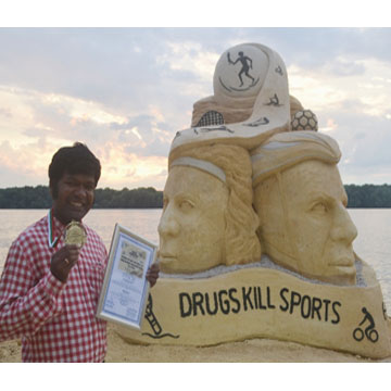 Sudarsan Pattnaik wins gold in People's Choice Prize 