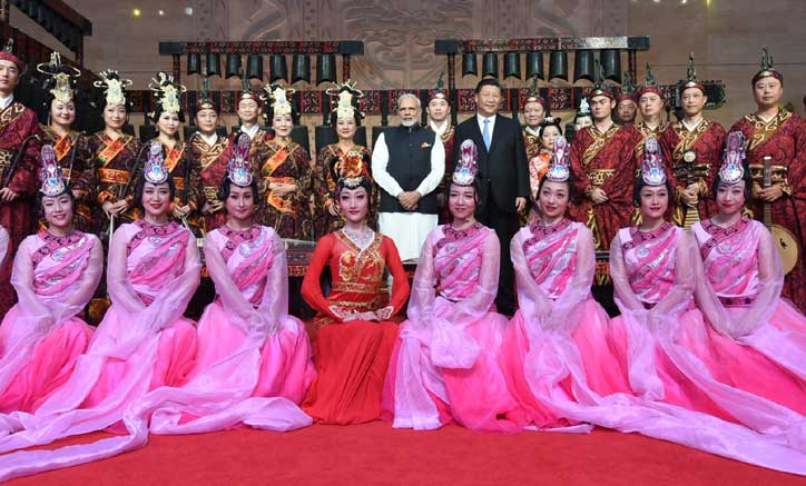 PM Modi in Chinese Museum