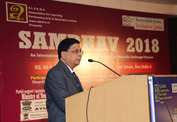 SAMBHAV 2018: Enthralled by ALPANA's work Justice Mishra decides to rededicate for Divyangjan