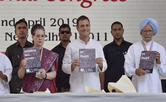 Congress manifesto 2019: 'Nyay is the narrative', promises 22 lakh govt jobs, health, women security