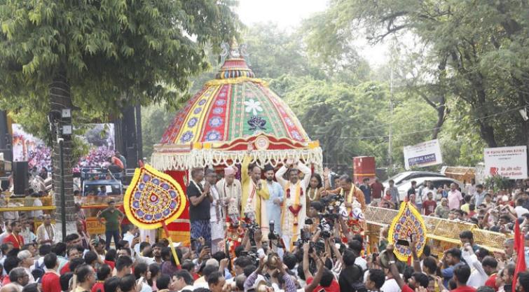 New Delhi's Hauz Khas Jagannath Temple hosts Bahuda Yatra